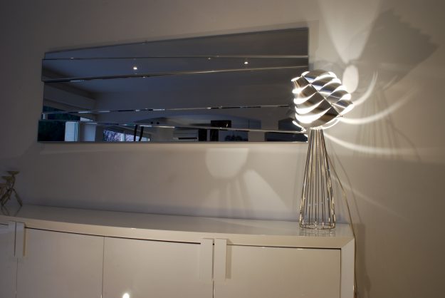 Auriga lampadaire argent Lauris