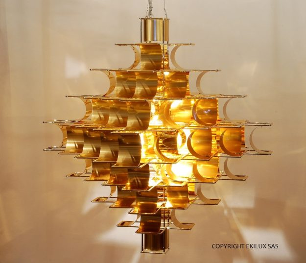 Cassiopée suspension laiton