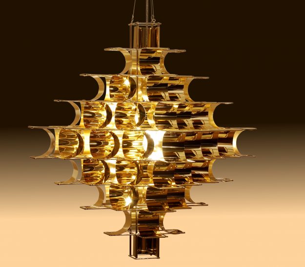 Cassiopée suspension laiton