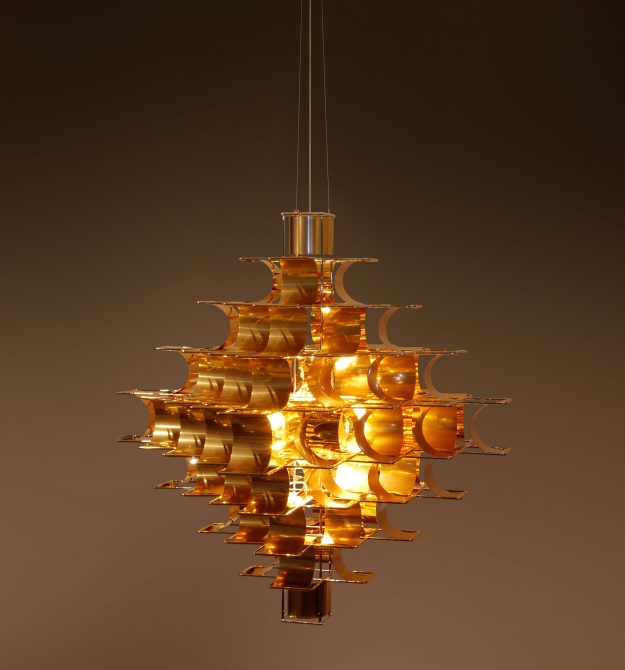 Cassiopée suspension cuivre