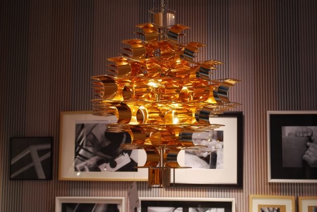 Cassiopée suspension cuivre Mazarine