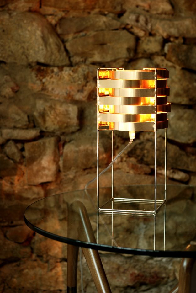 Ganymède lampe cuivre