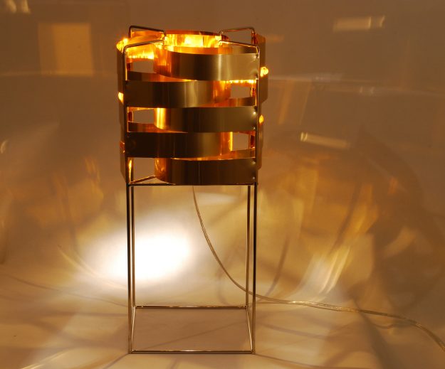 Ganymède lampe cuivre