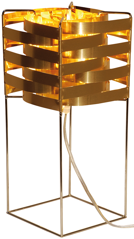 Ganymède lampe cuivre