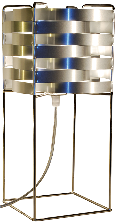 Ganymède lampe argent