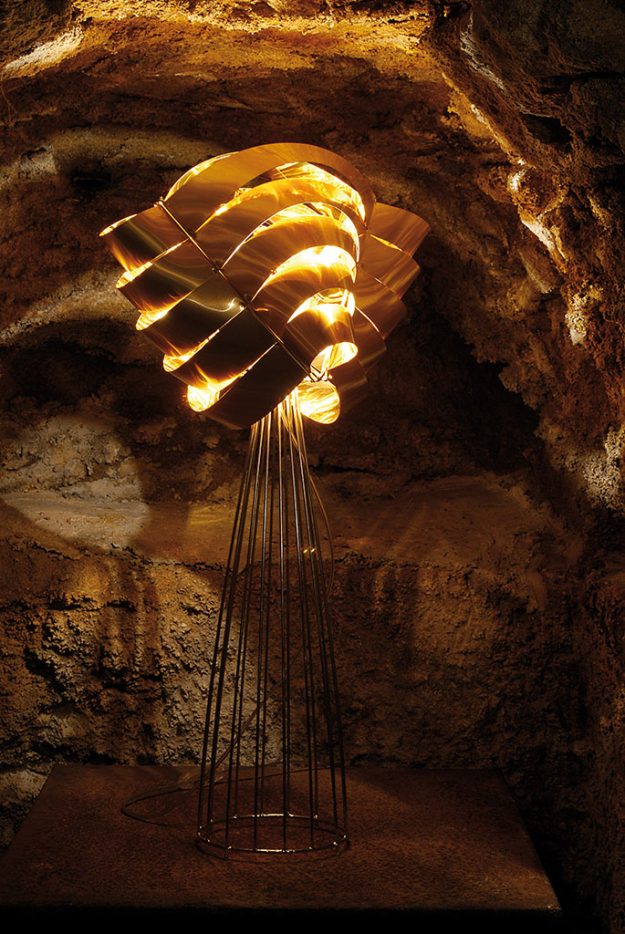 Auriga lampadaire cuivre