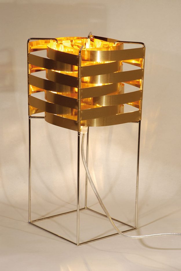 Ganymède lampe cuivre