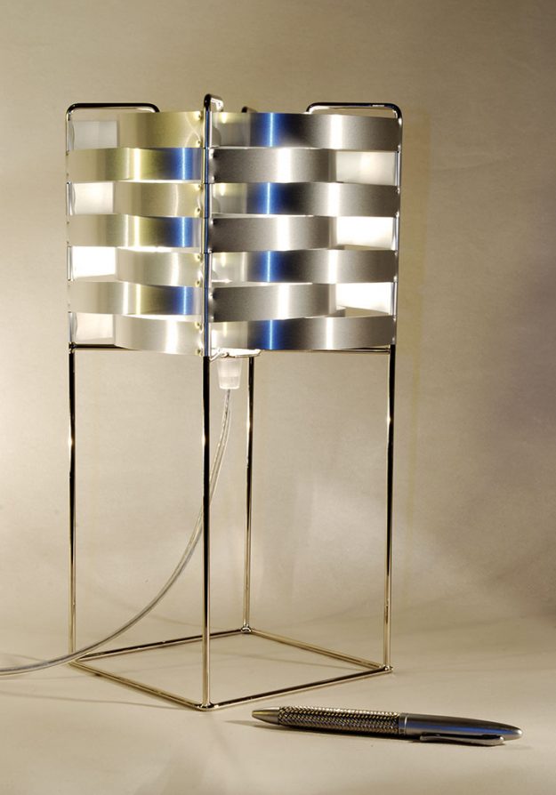 Ganymède lampe argent