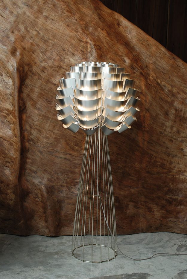 Orion lampadaire argent