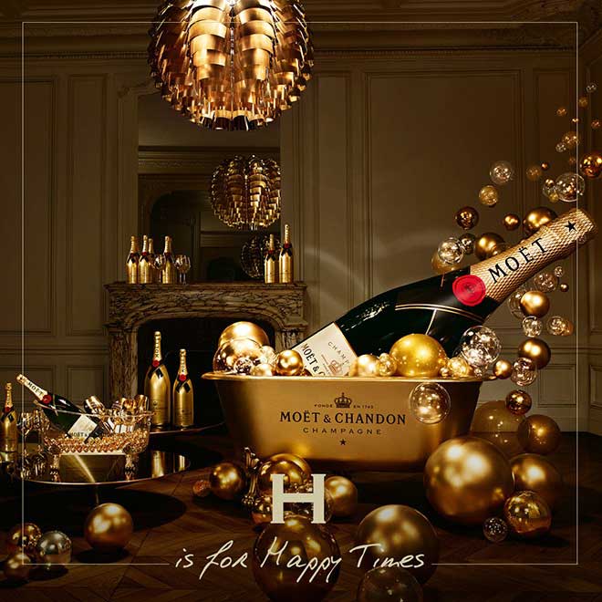 Visuelle Kommunikation Champagner Moët & Chandon
