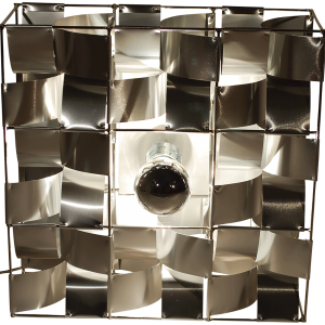 Atlas silberne Wandleuchte