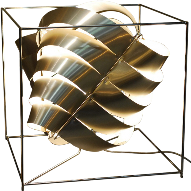 Auriga Würfellampe aus Bronze