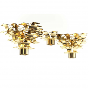 Suspension Tchouri 3 dorée