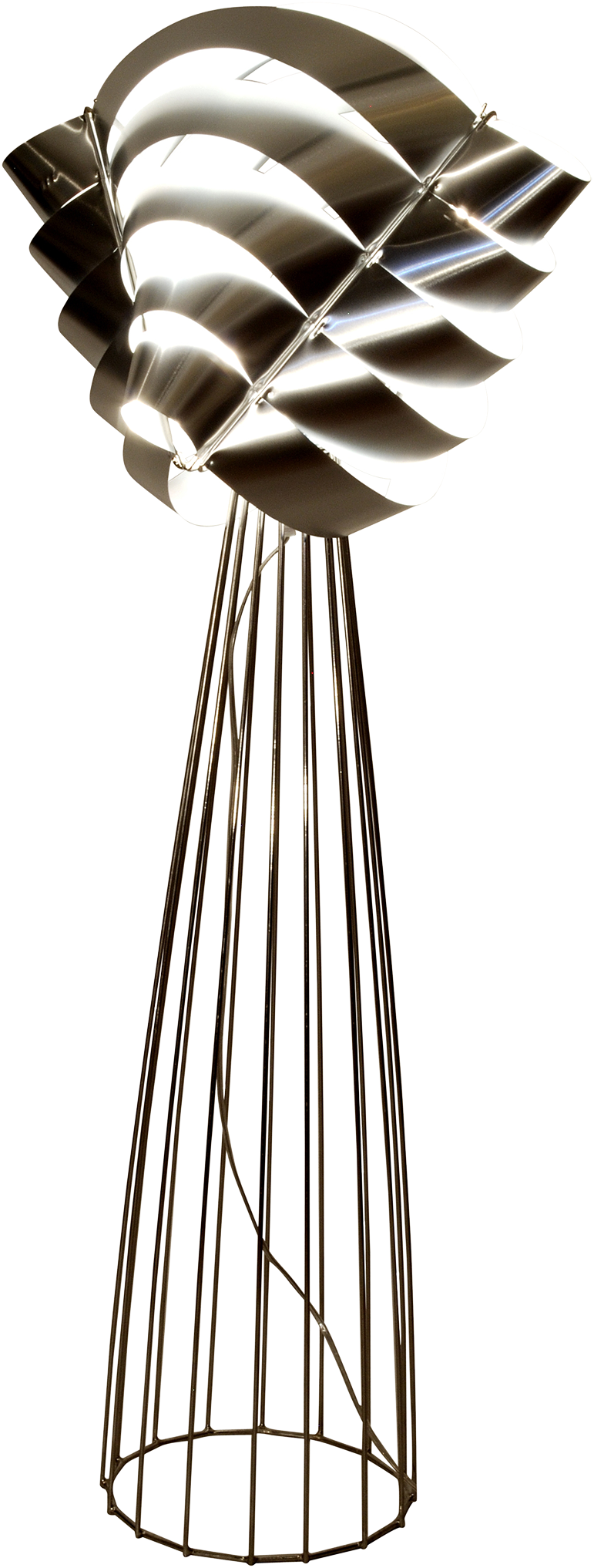 Auriga silberne Stehlampe